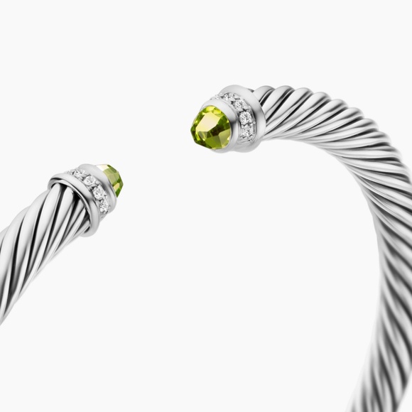 DAVID YURMAN bracelet, Peridot & Diamonds - Picture 8 of 12